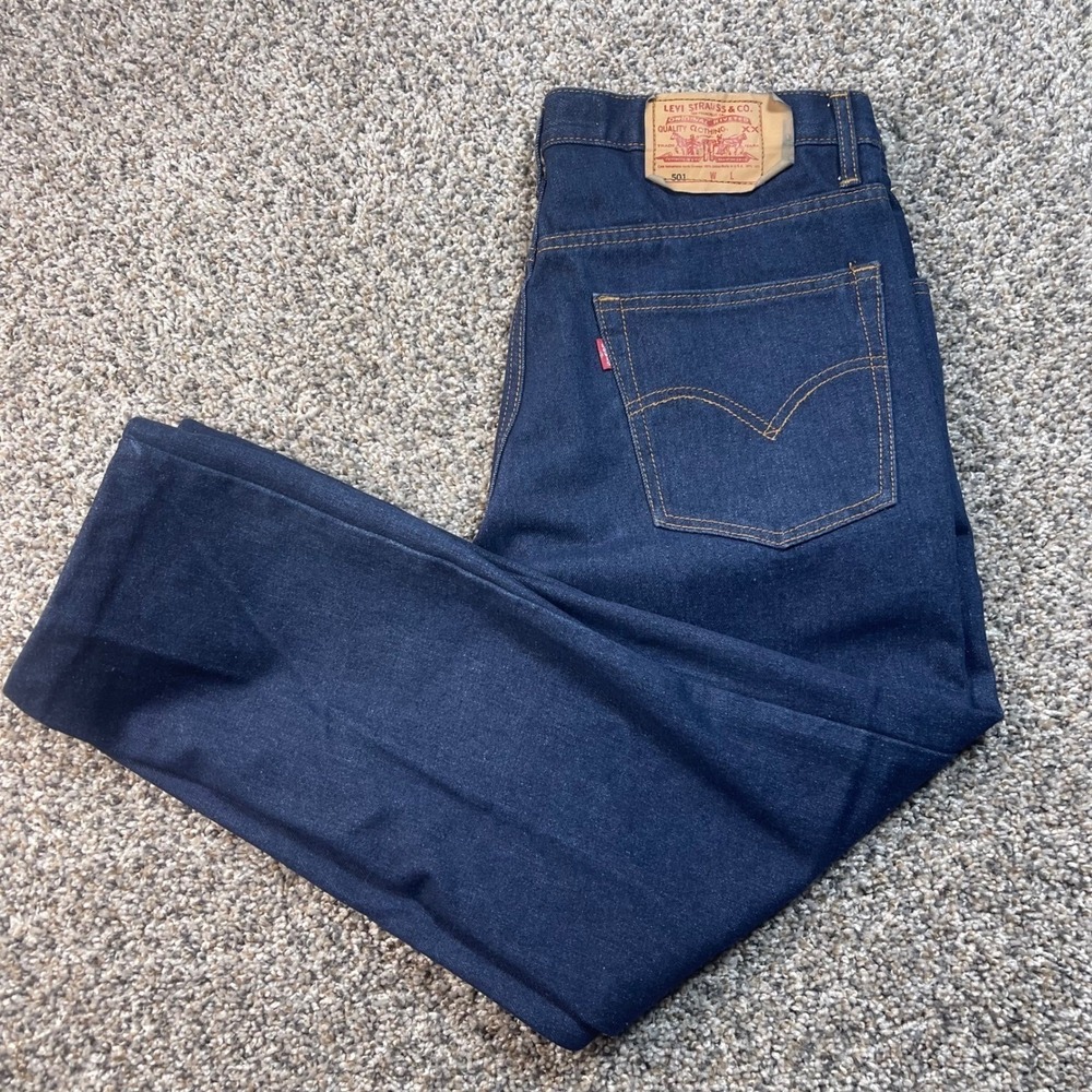 Vintage Levi's 501 Women's 34x26 Original Fit Jeans USA Made Zip Fly Blue Denim